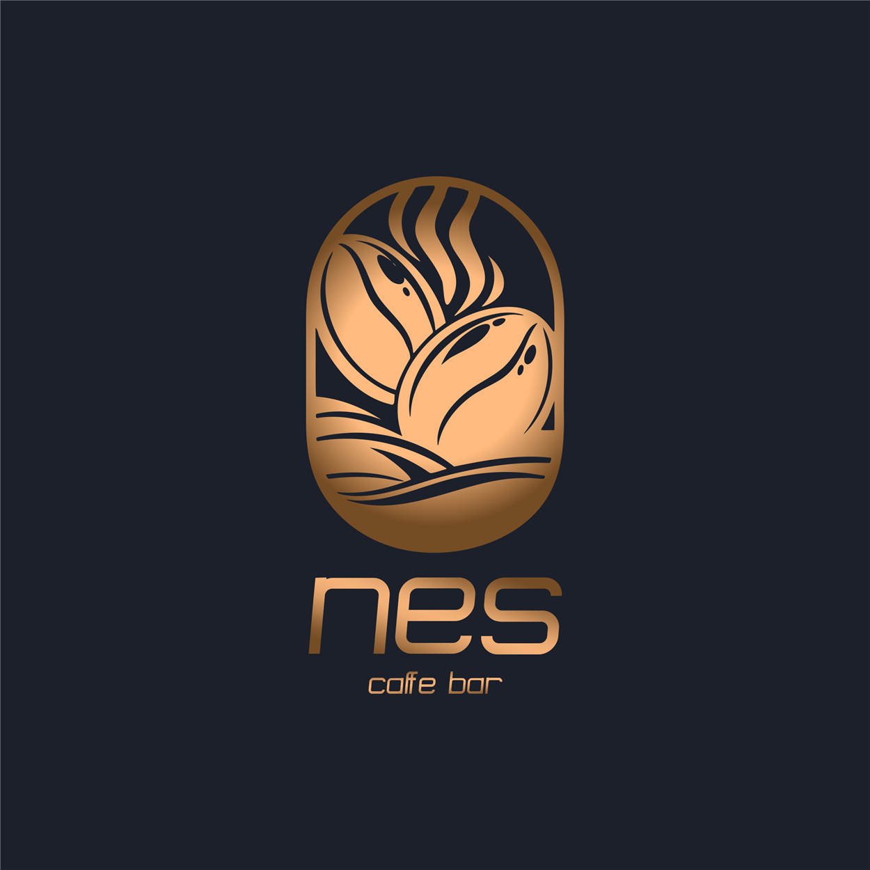 NES Caffe Bar - Logo design